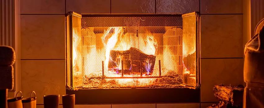 Mendota Hearth Landscape Fireplace Installation in Amarillo, Texas